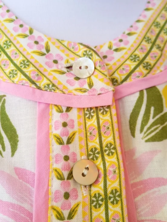 A Loves A linen blend floral belted puff sleeve dress - Picture 7 of 12